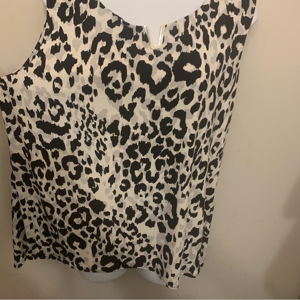 NWOT Calvin Klein Leopard Print Sleeveless Top Sz XL - Picture 4 of 16